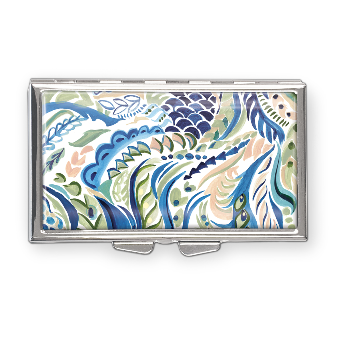 Health and Beauty | Pill Box Punch Studio Azure Peacock