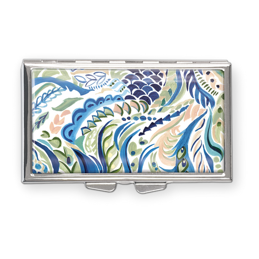 Health and Beauty  | Pill  Box Punch Studio Azure Peacock