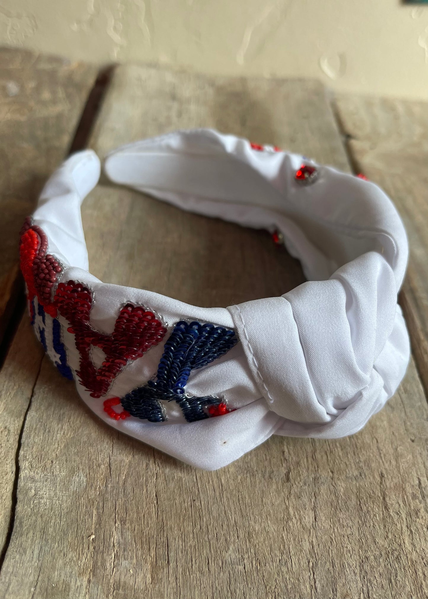 Hair Accessories | Patriotic "YALL" Headband
