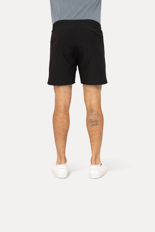 Mono B Black Wave Accent Essential Active Shorts