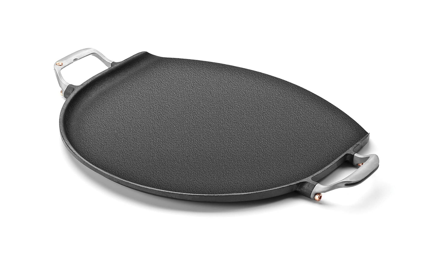 Home and Garden | Outset Cast Iron Pizza Iron, Preseasoned, 20. 5" x 15"