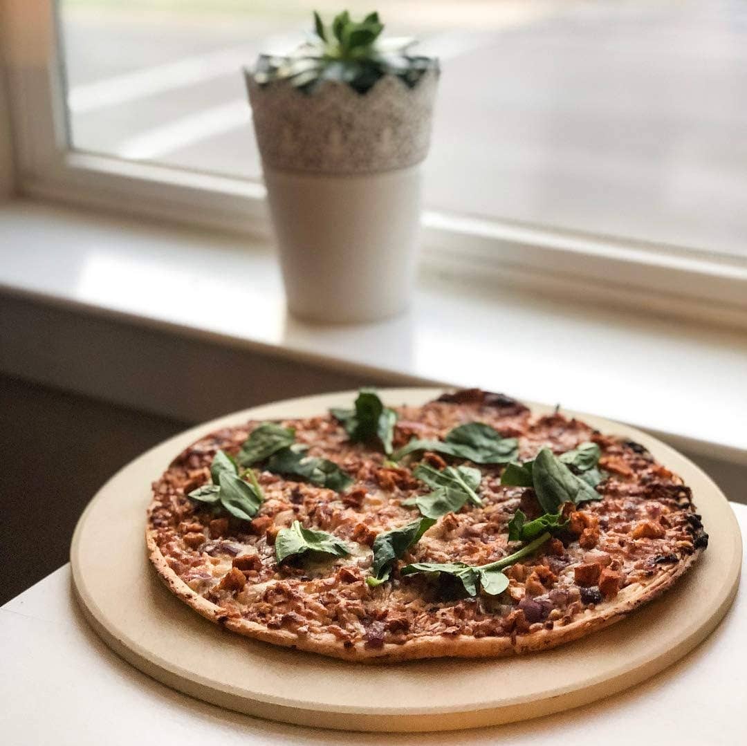 Home and Garden | Outset Round Pizza Grill Stone, 16.5"