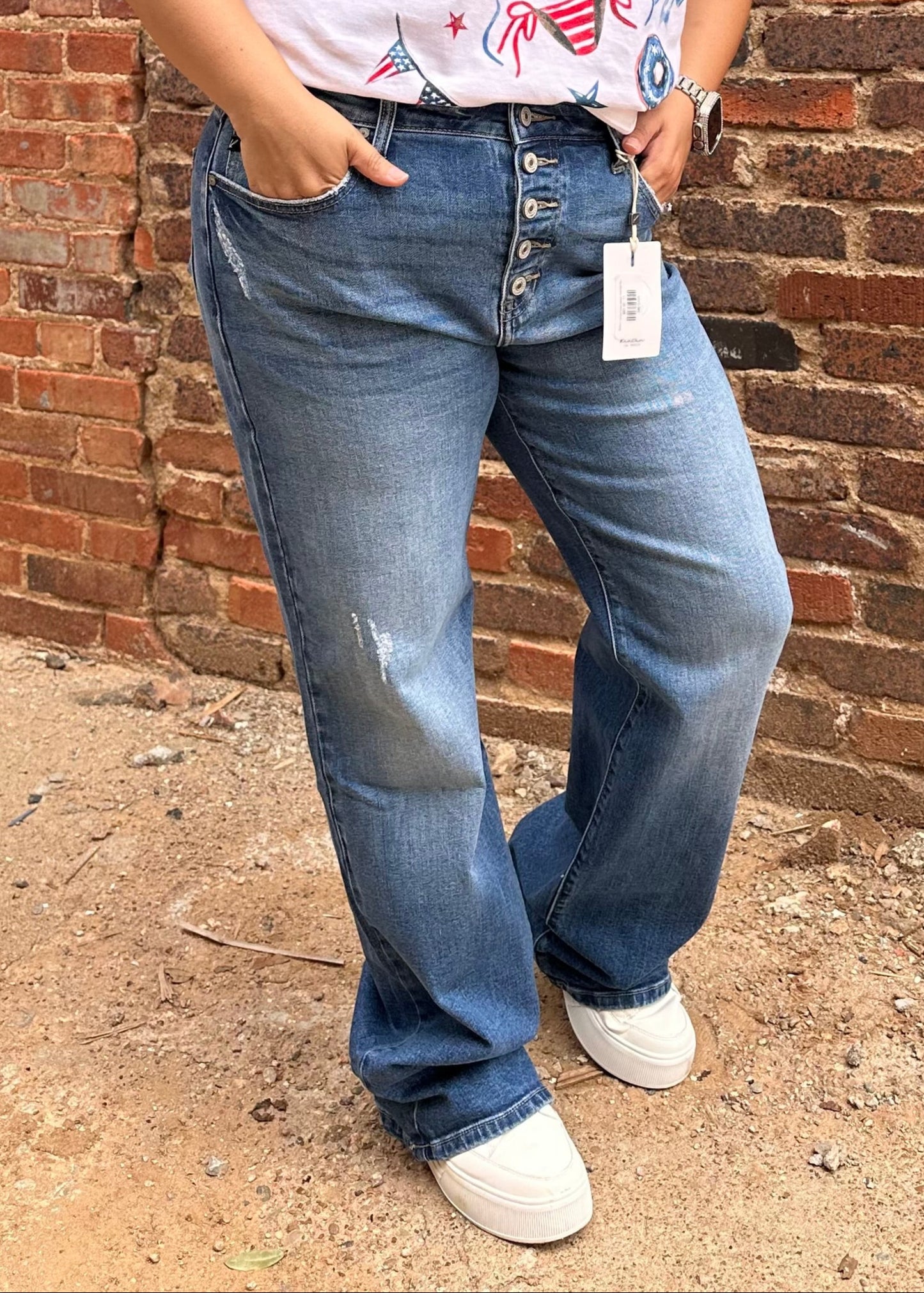 Bottoms | KanCan Jeans Celine Medium Ultra High Rise Comfort 90's Flare