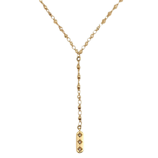 Necklace - Lariat Rosary Beaded Pendant