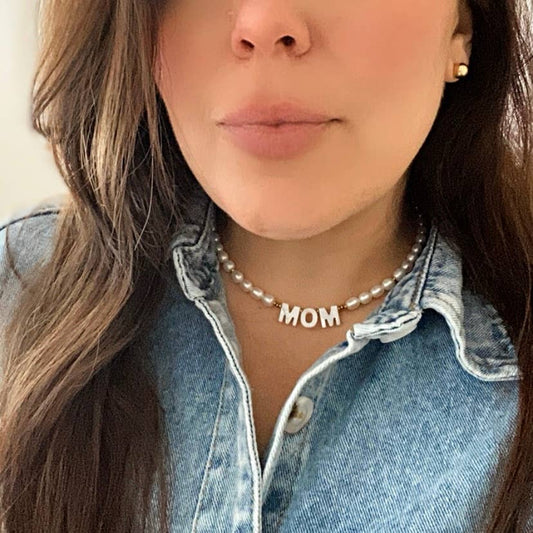 Necklace - Mom Pearl