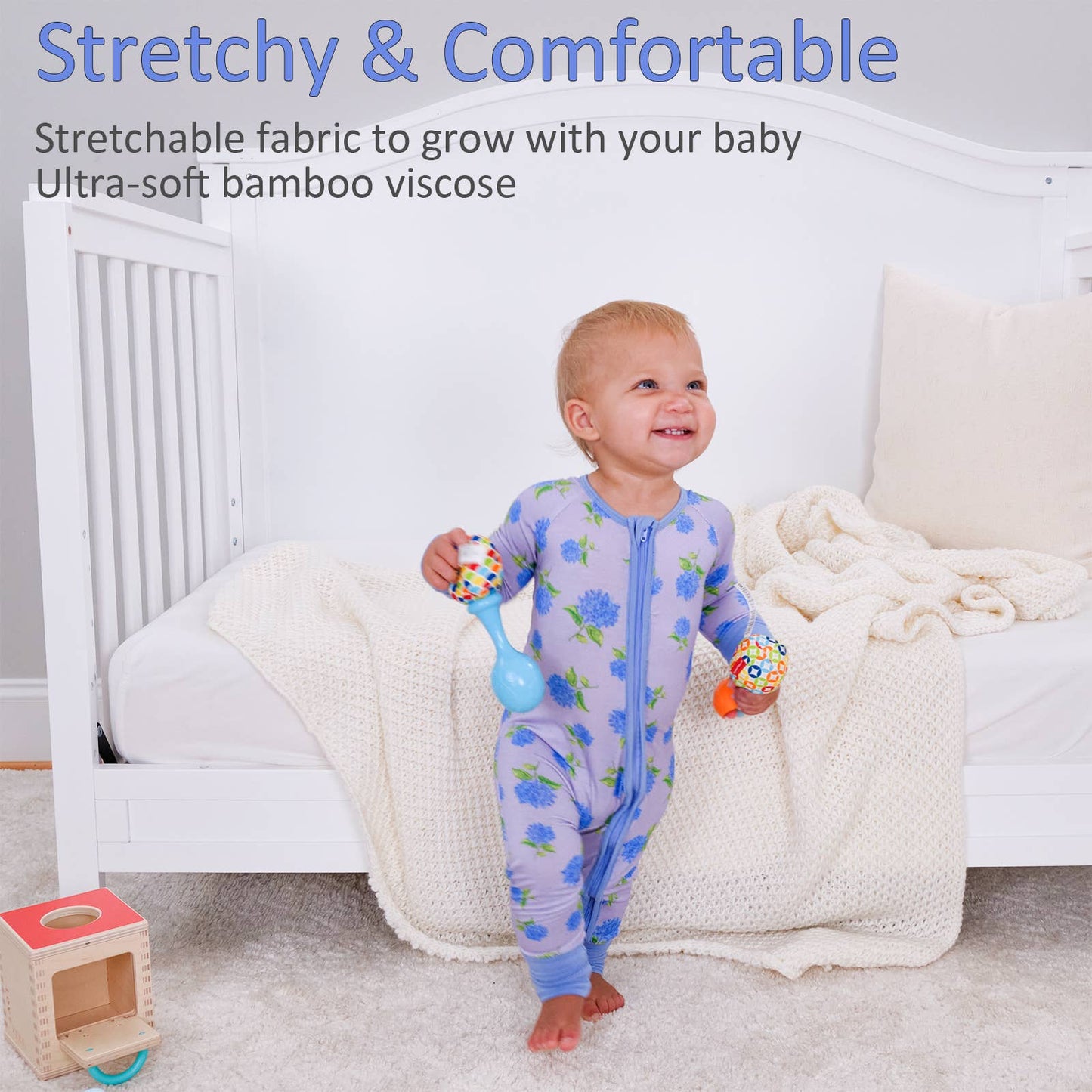 Girls | You Had Me At Hydrangea Baby Bamboo Pajamas
