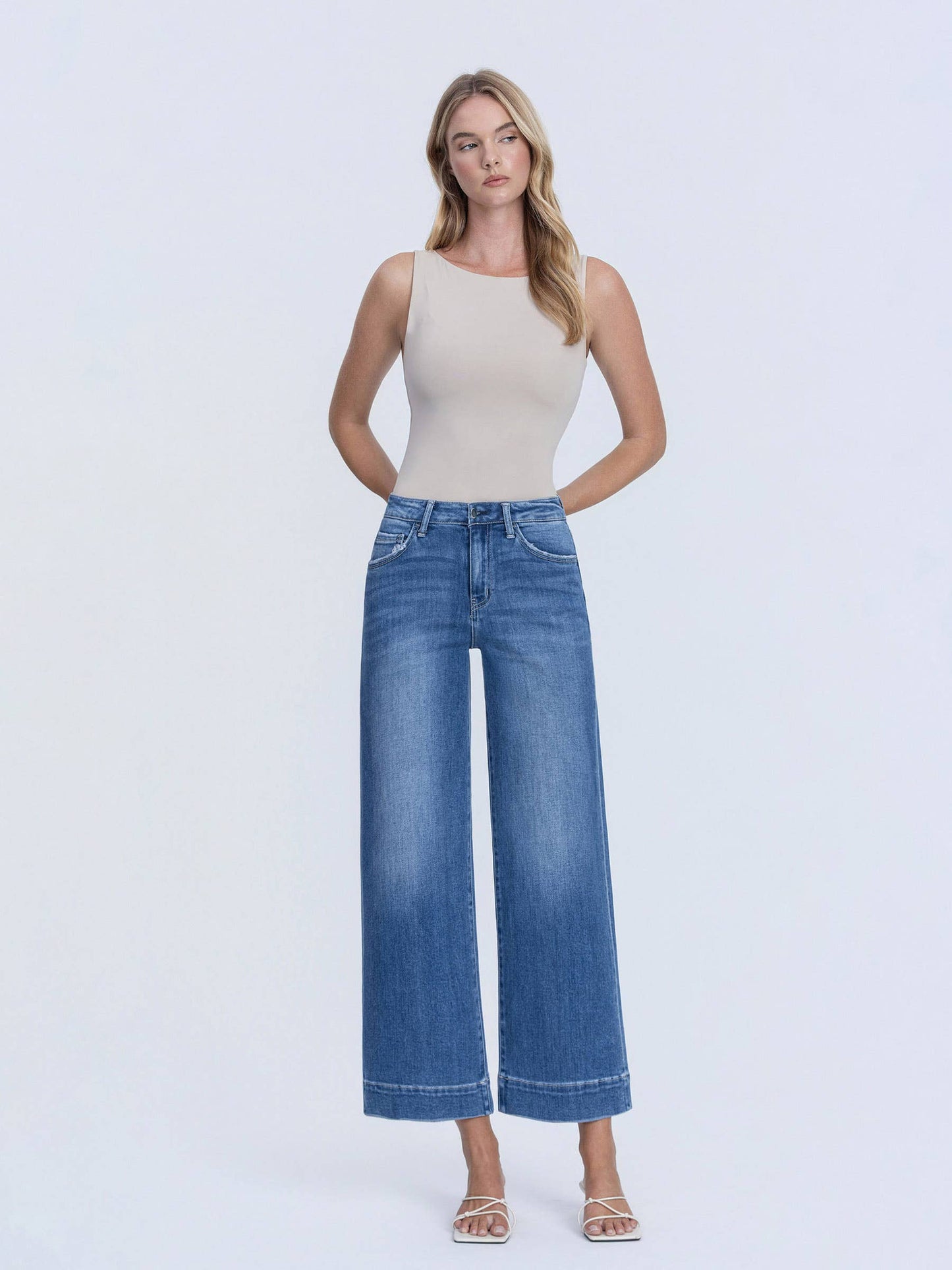 Flying Monkey Jeans - Let It Rain High Rise Wide Leg