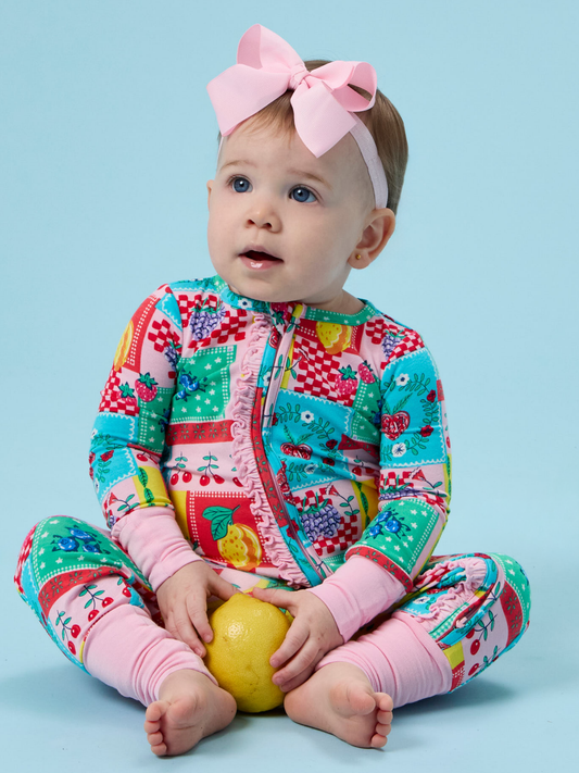 Baby Girls Picnic Party Footie Pajama