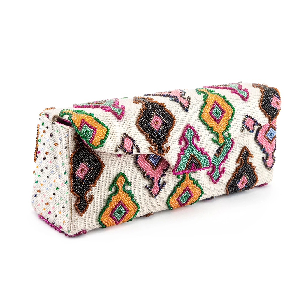 Handbags | Badami Clutch with Beaded Diamonds in Multiple Colors
