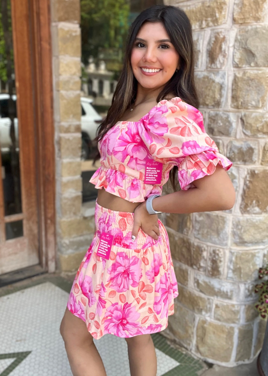 Buddy Love Cropped Top and Mini Skirt Salsa Matazz Set
