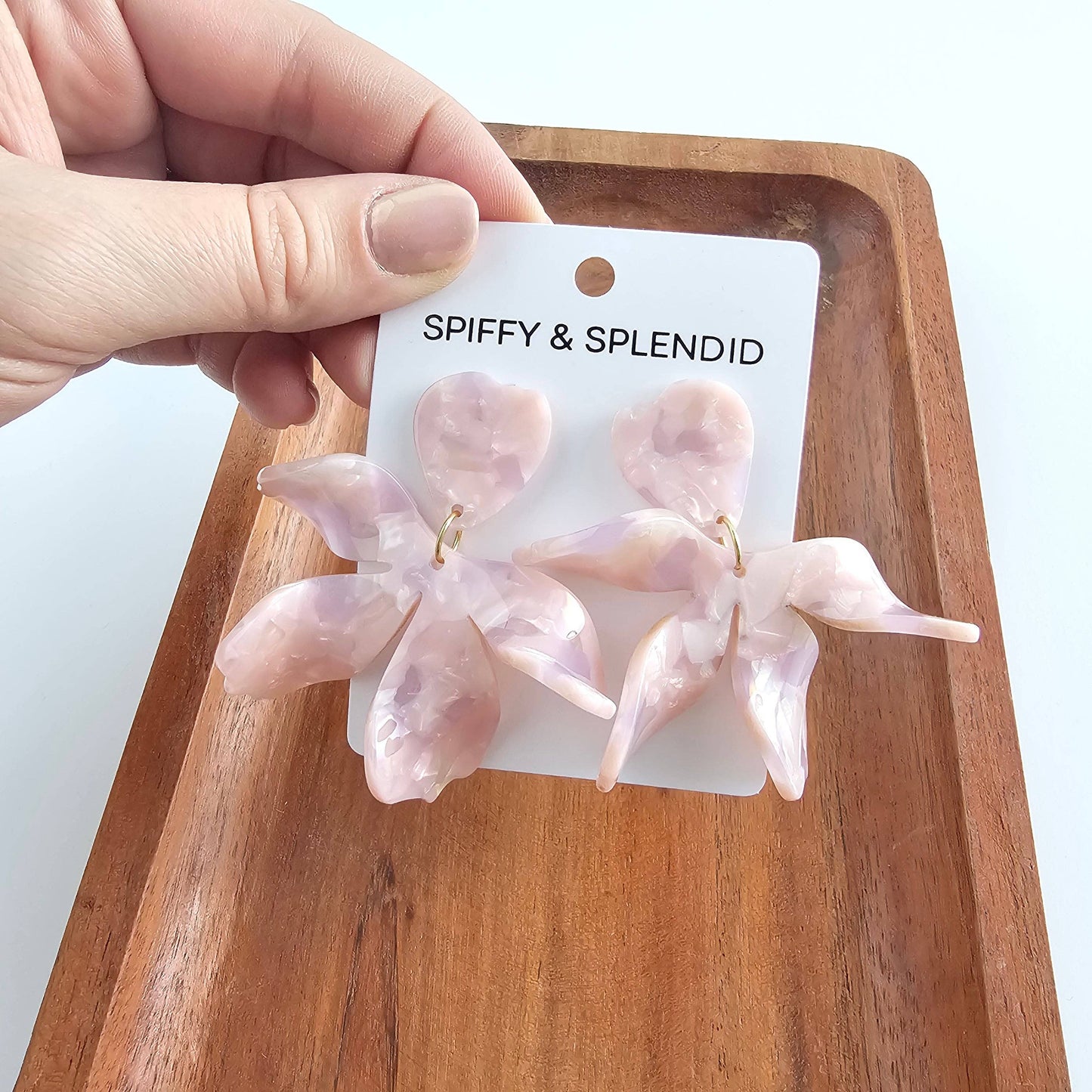 Jewelry | Earrings Acrylic Floral Hypoallergenic Post