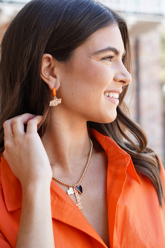 Jewelry | Necklace Oklahoma State Cowboys Ball Bead Charm