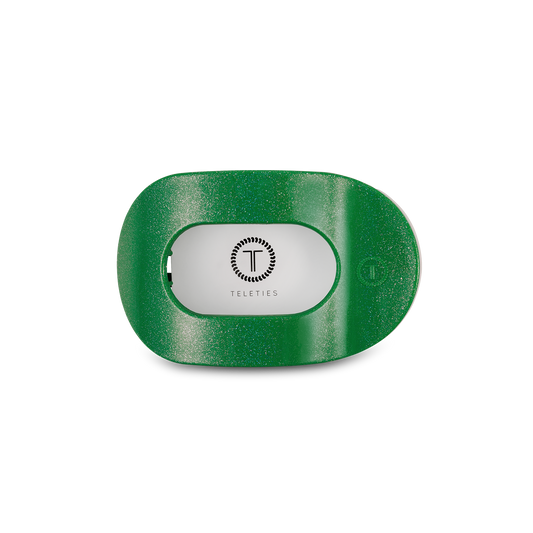 Round Flat Hair Clip | Small | Shamrock Shimmer