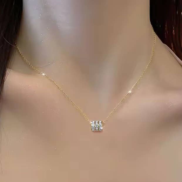 Necklace - 18K STAINLESS STEEL TARNISH FREE BARREL