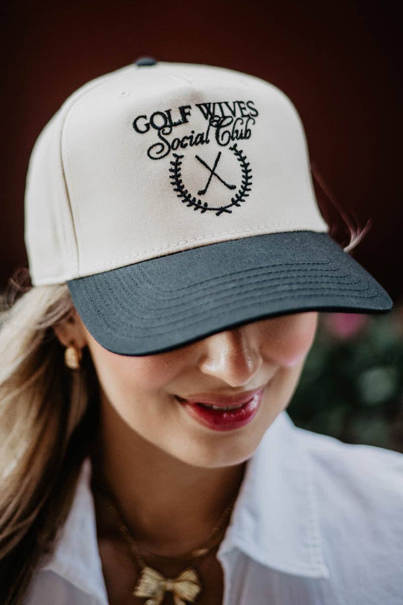 Hats | Golf Wives Social Club Two-Toned Fitted