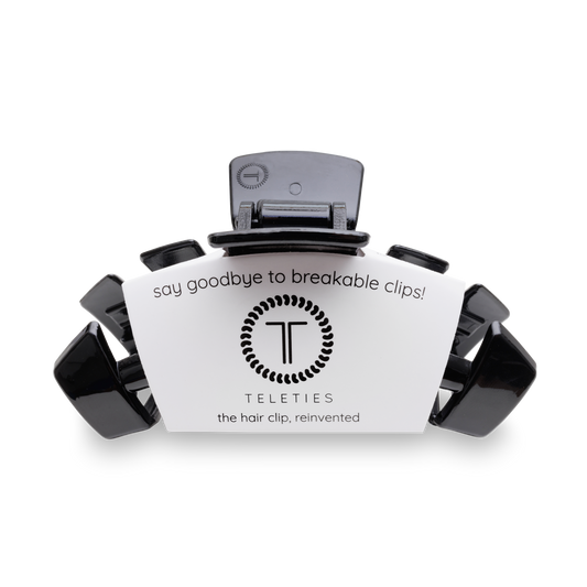 Teleties Large Classic Hair Clip - Jet Black