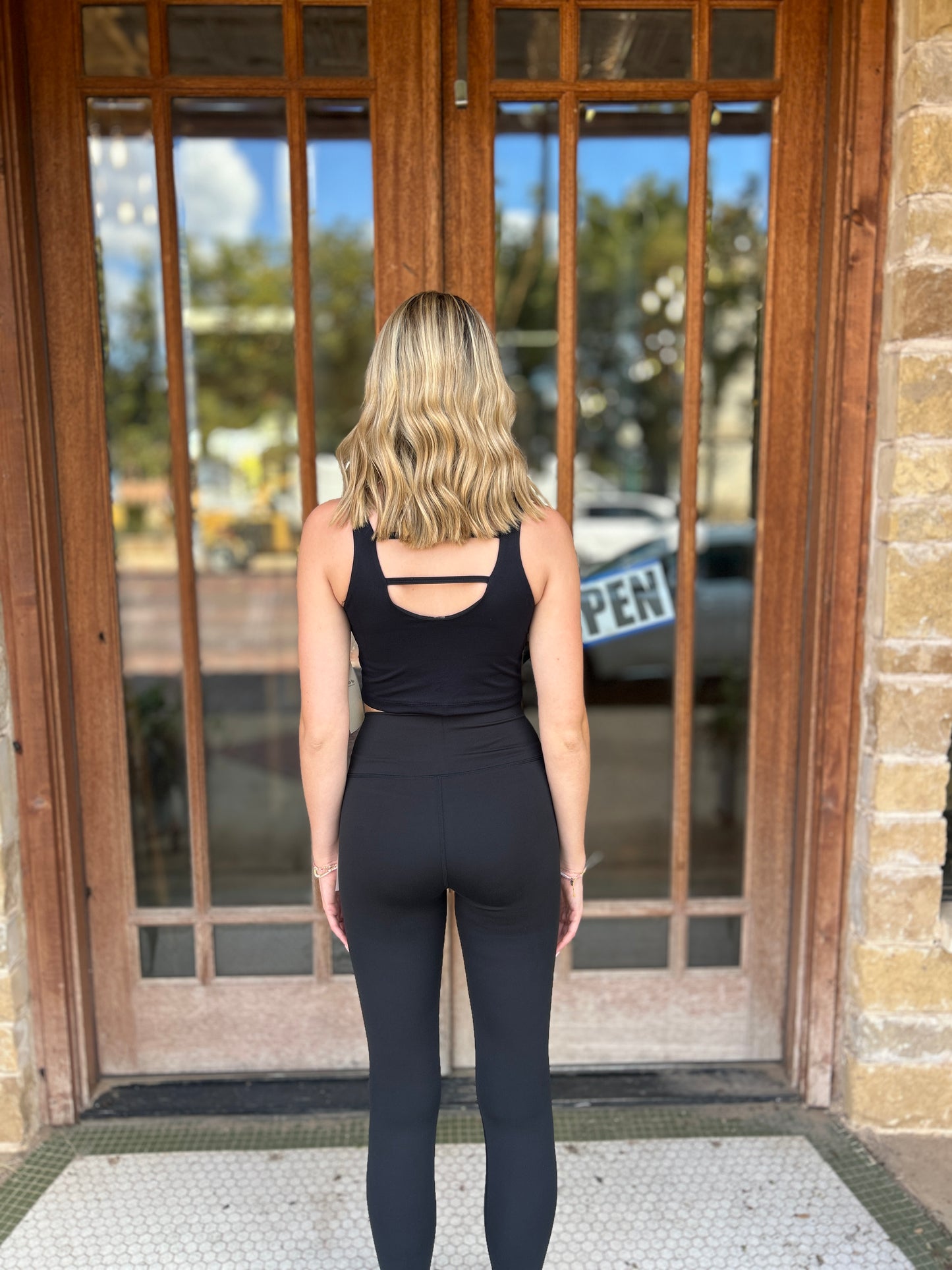 Athleisure | Newport FlexForm Foldover High-Waisted Leggings: Black