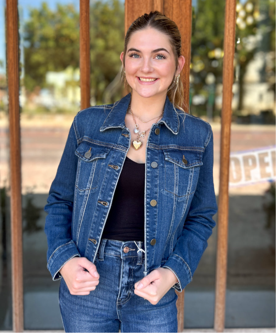 Jacket | KUT From The Kloth Julia Crop Denim Jacket