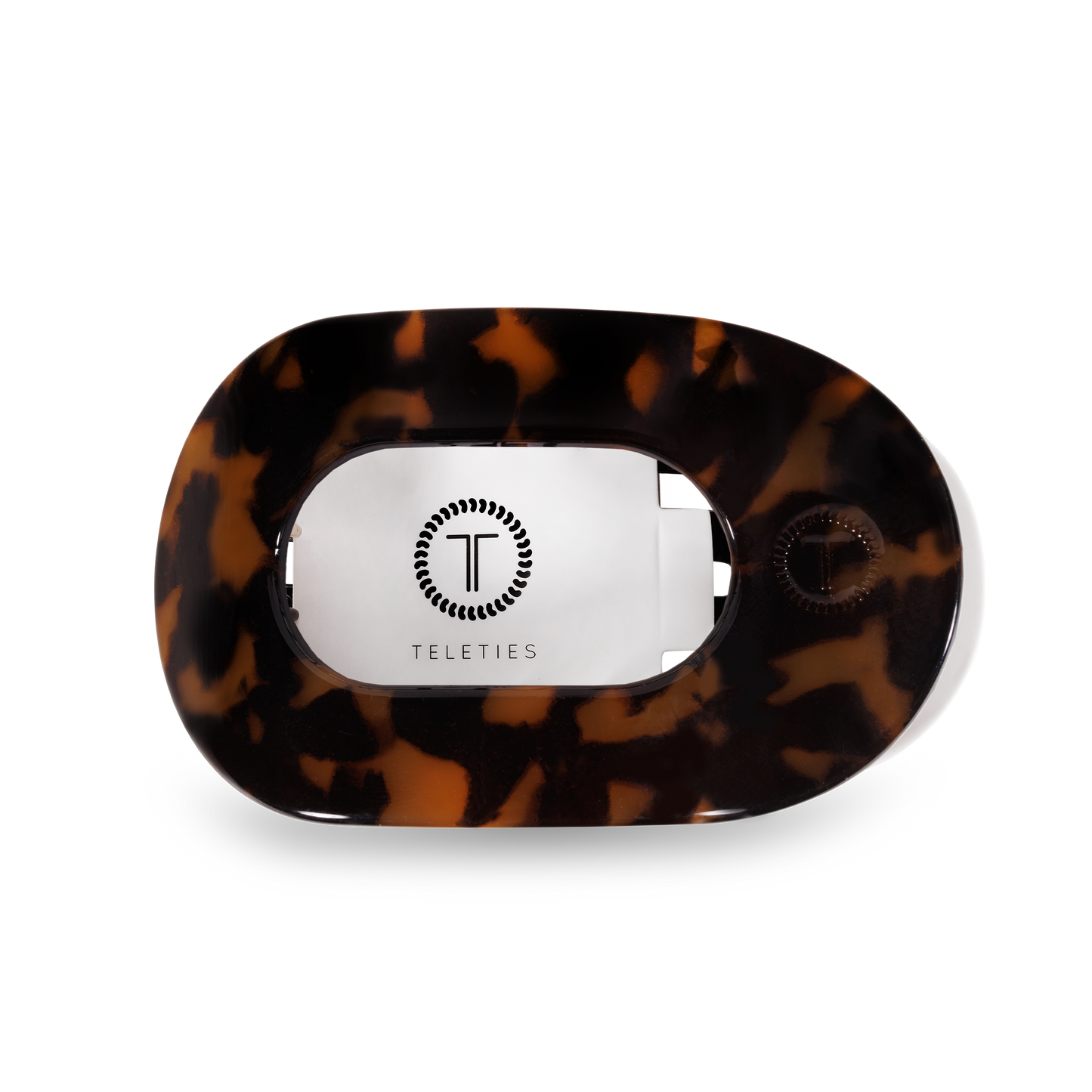 Teleties | Round Flat Medium Tortoise Hair Clip