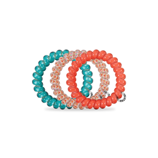 Spiral Hair Coils | Large | Coral Craze Hair Ties