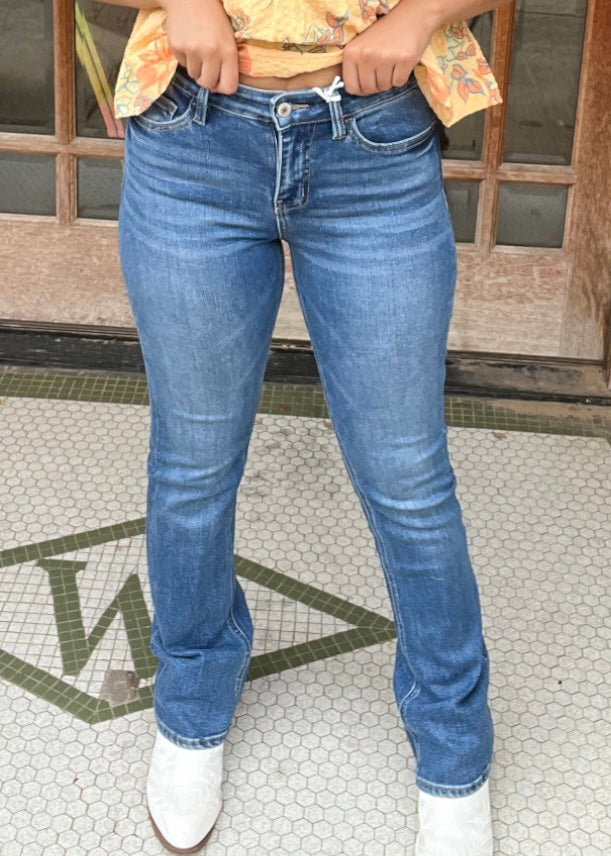 Bottoms | Jeans High Rise Stretch Slim Bootcut