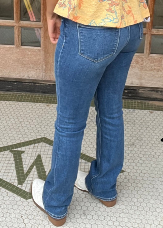 Bottoms | Jeans High Rise Stretch Slim Bootcut
