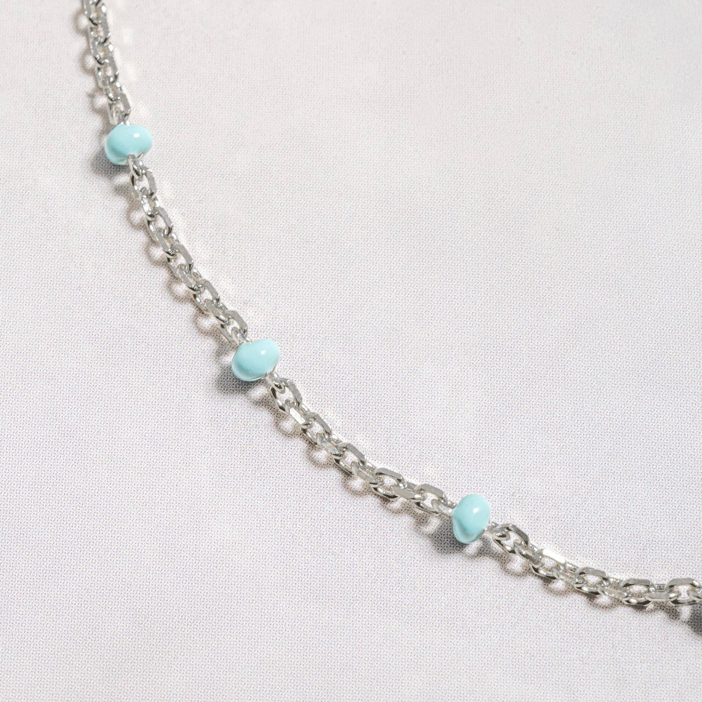 Bracelet | Turquoise Beaded Bracelet: 6.75" + .5" Ext / Gold