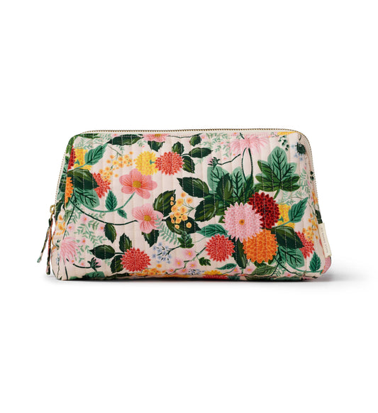 Cosmetic Pouch - Dahlia Quilted Large