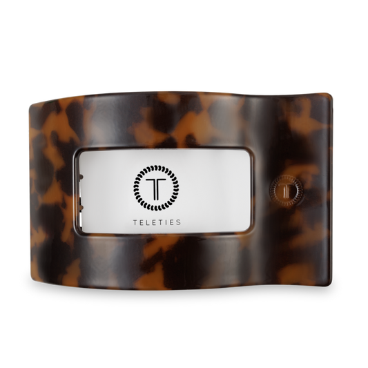 Teleties | Flat Rectangle Large Tortoise Hair Clip