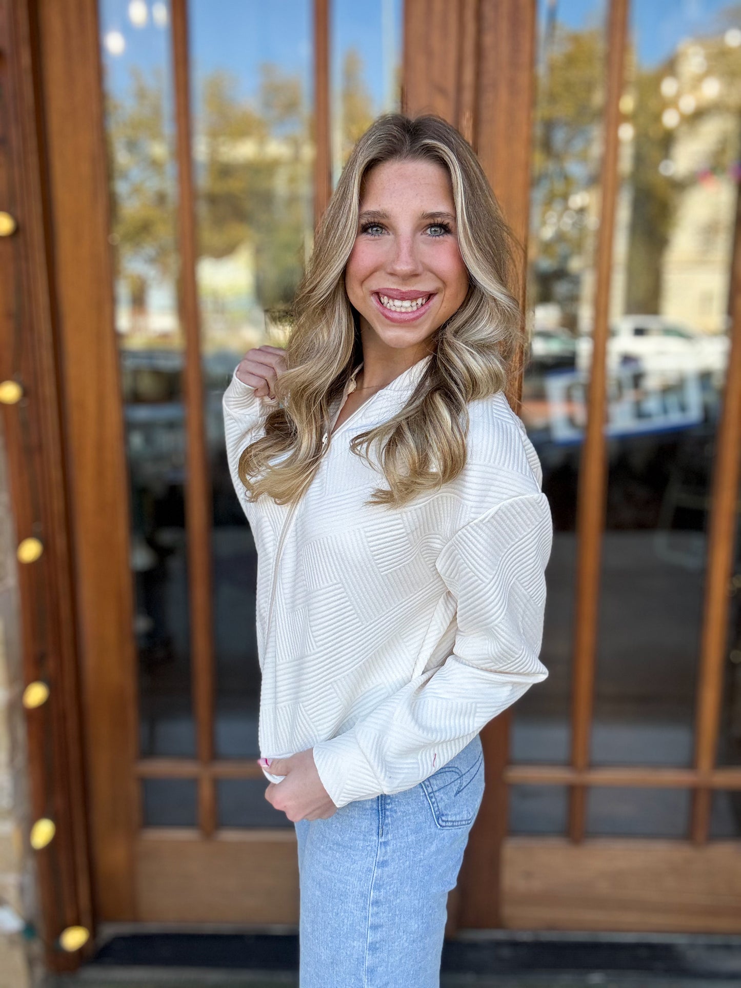 Textured Bomber Jacket