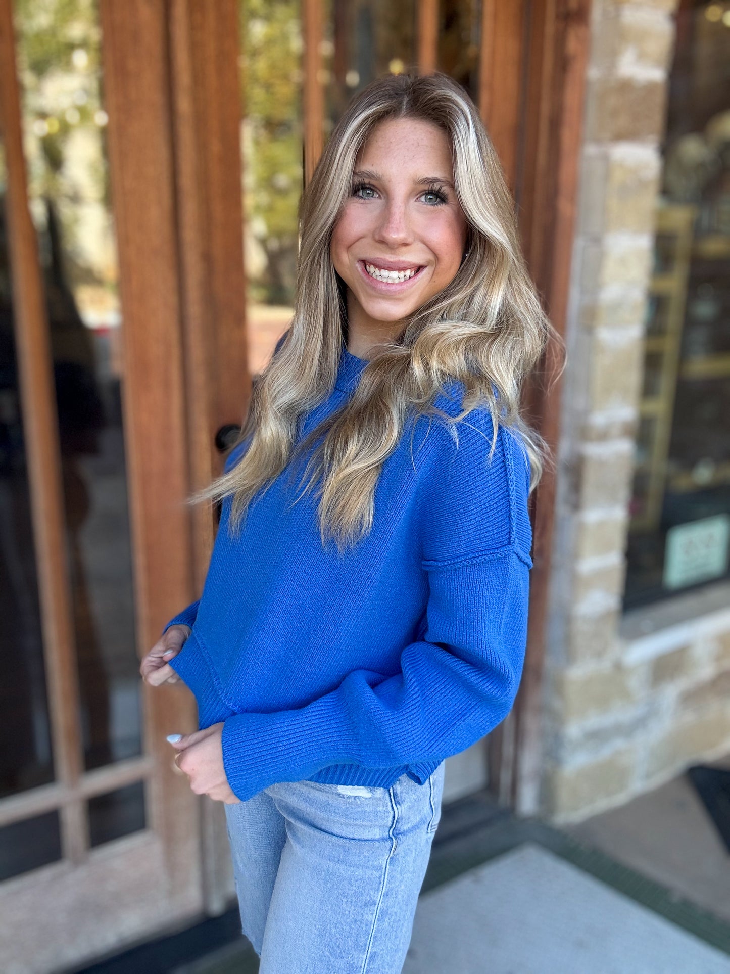 Tops | Sweater Regina Knit Cobalt
