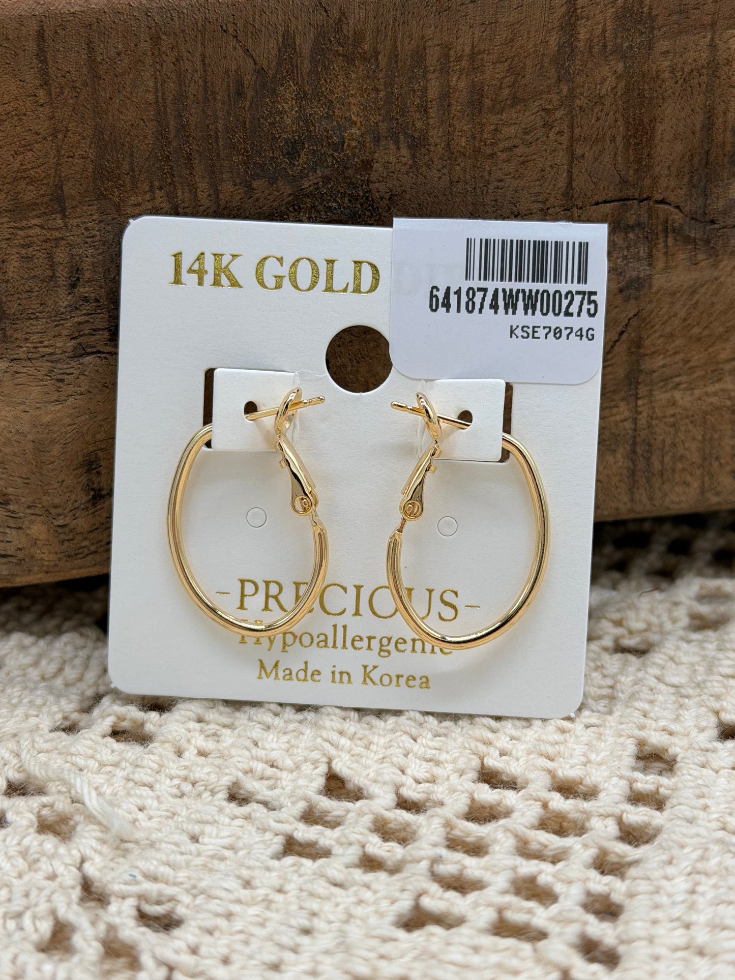 Jewelry | Earrings 14K Gold Dipped Hypoallergenic Oval Hoops
