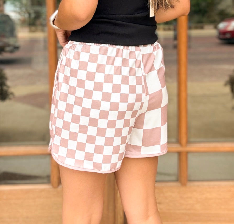 Shorts - Lounge Checkered Drawstring
