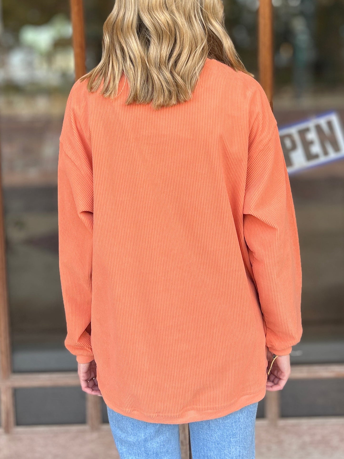 Tops | Sweatshirt Hello Pumpkin Embroidered 3d Ribbed