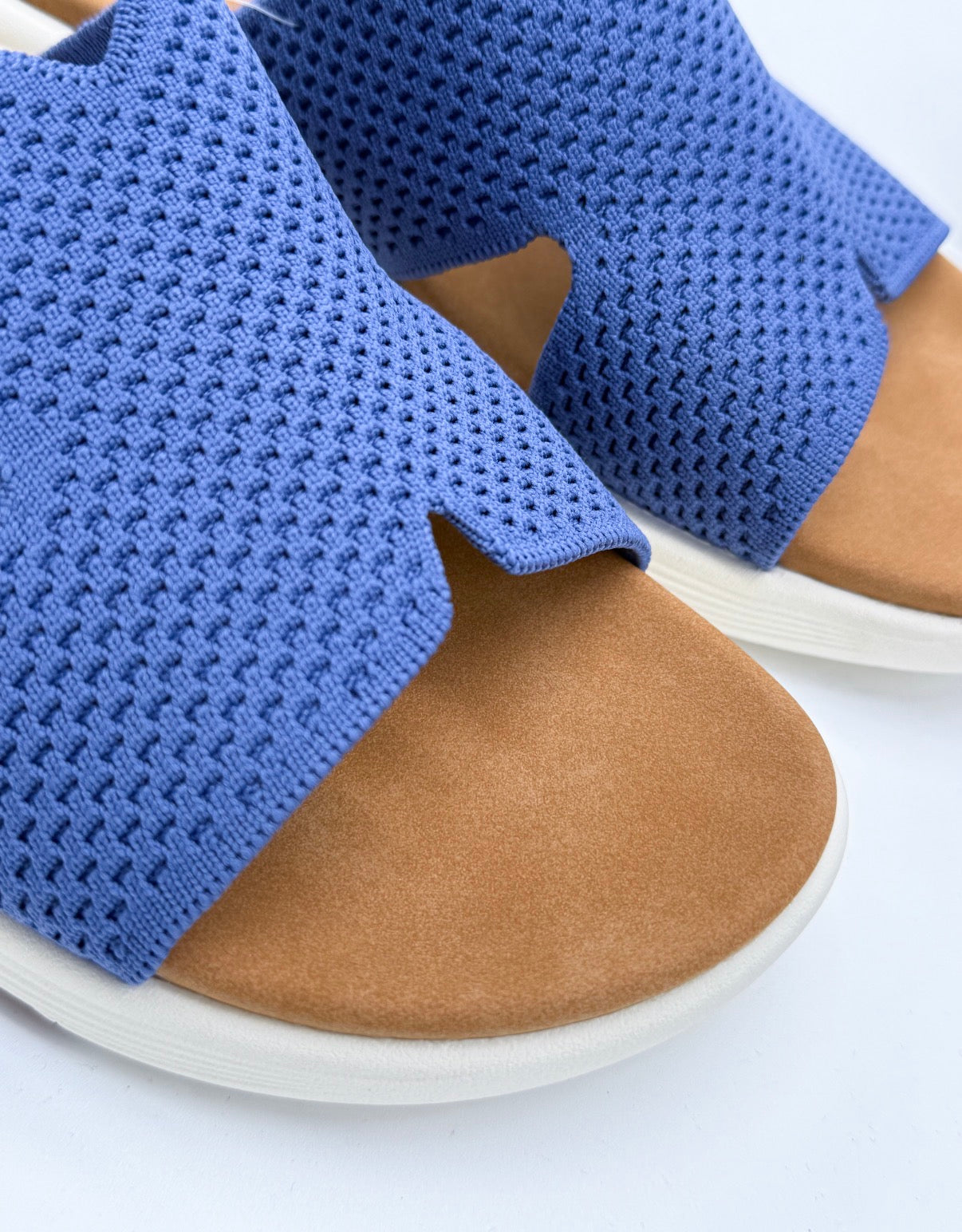 Sandal - Blue Textured Slide