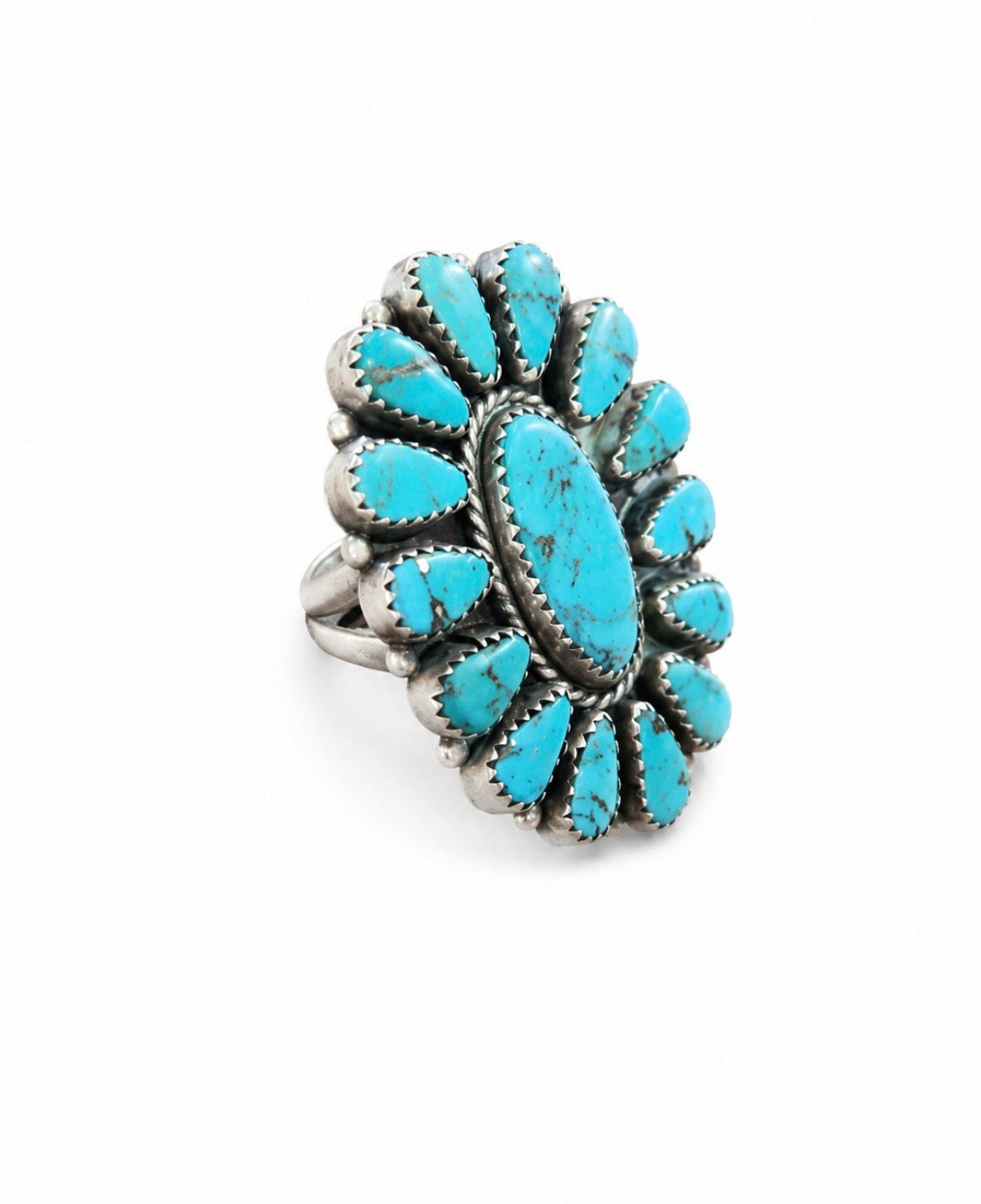 Ring - Turquoise Cluster Statement