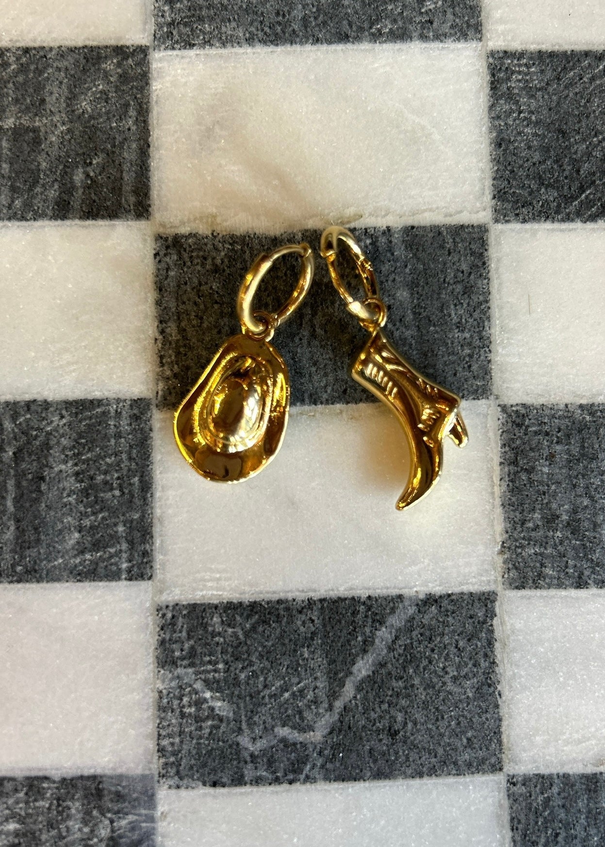 Jewelry | Earrings Cowboy Boot and Cowboy Hat Dangle Earrings