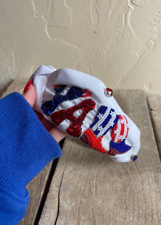 Hair Accessories | Patriotic "YALL" Headband