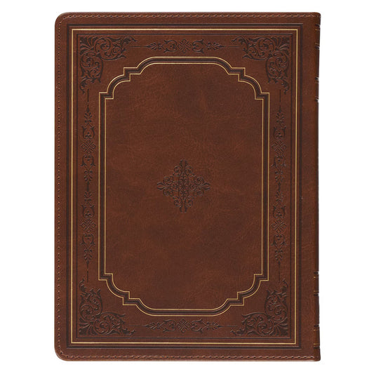 365 Days through the Bible Chestnut Brown Faux Leather Daily Devotional