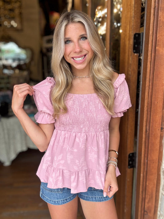 Blouse - Blush Belle Puff