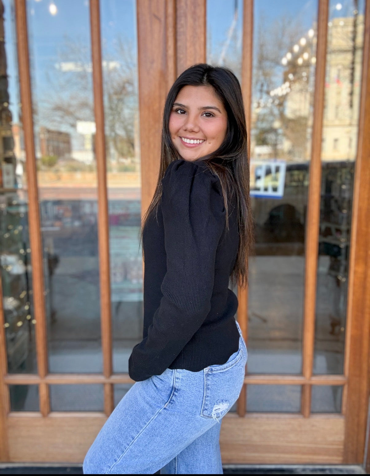 Classic Black Knit Sweater