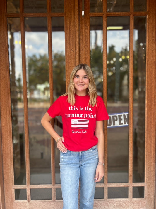 Charlie Kirk This Is The Turning Point Tee