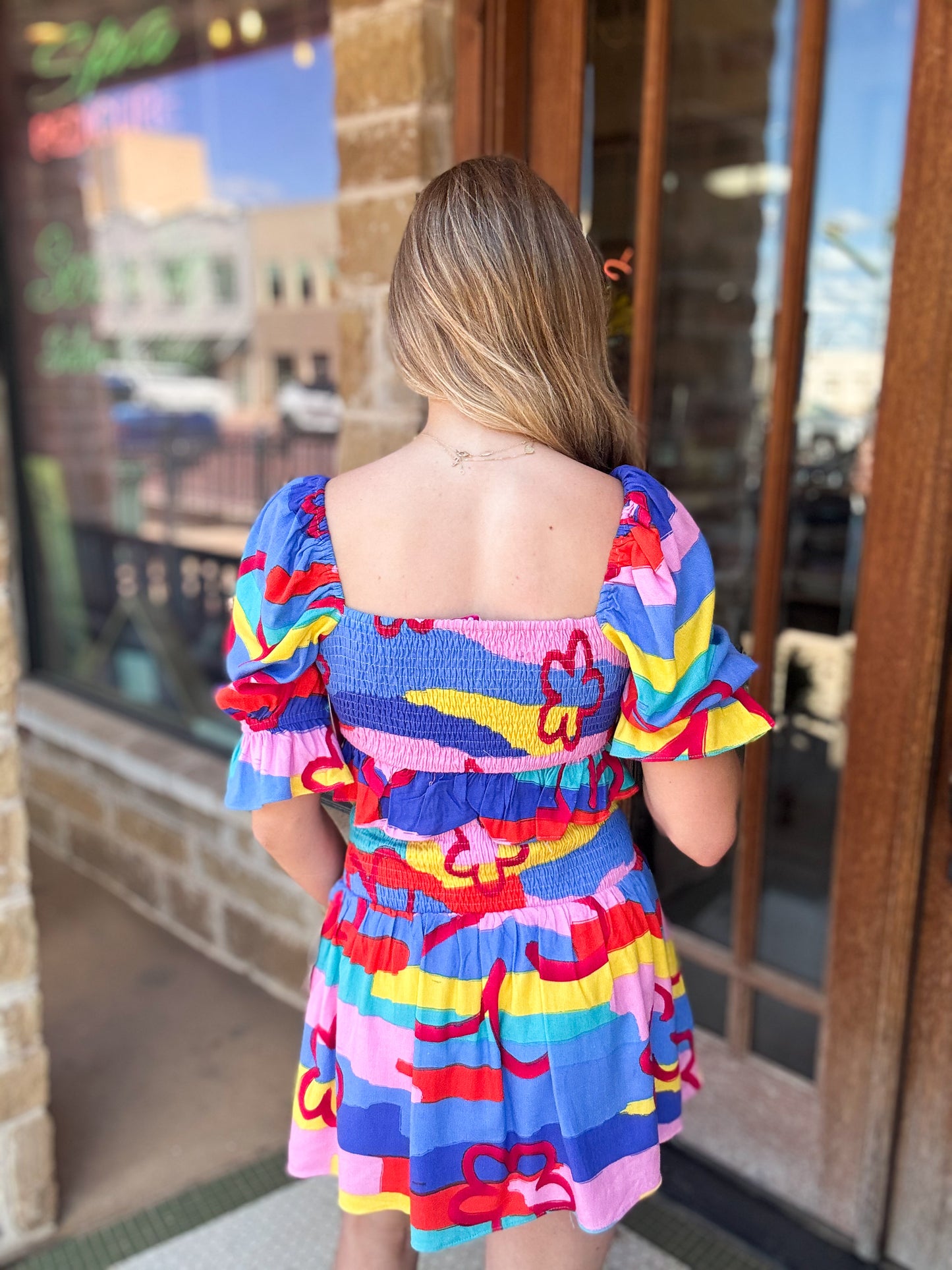 Sets | Buddy Love Crop Top/Mini Skirt Bright Floral Salsa Keeping It Casual