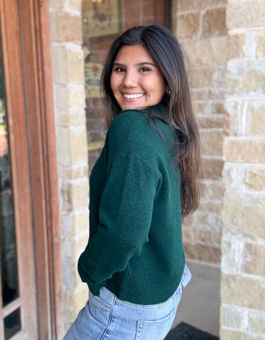 Tops | Blouse Kut From The Kloth Lilia Button Front Forrest Green