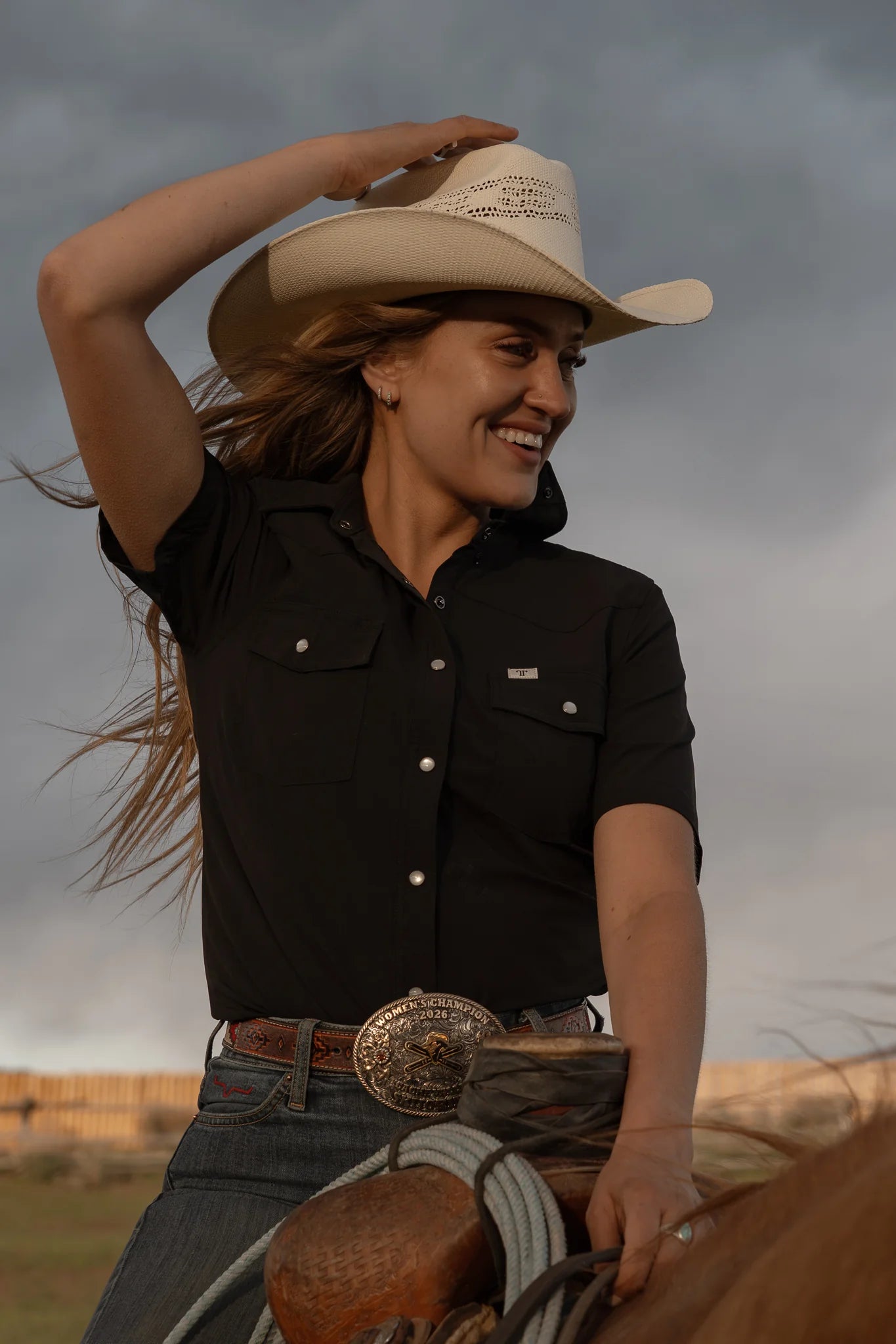 Shirt - Ferrell Black Pearl Snap