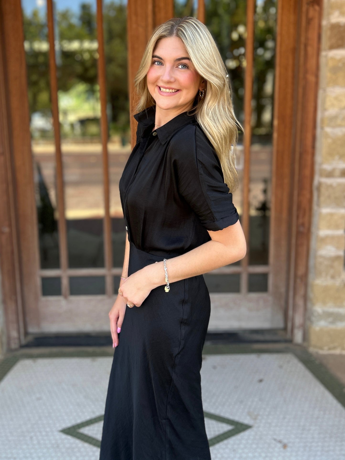 Dress | Naked Zebra Button Up Midi