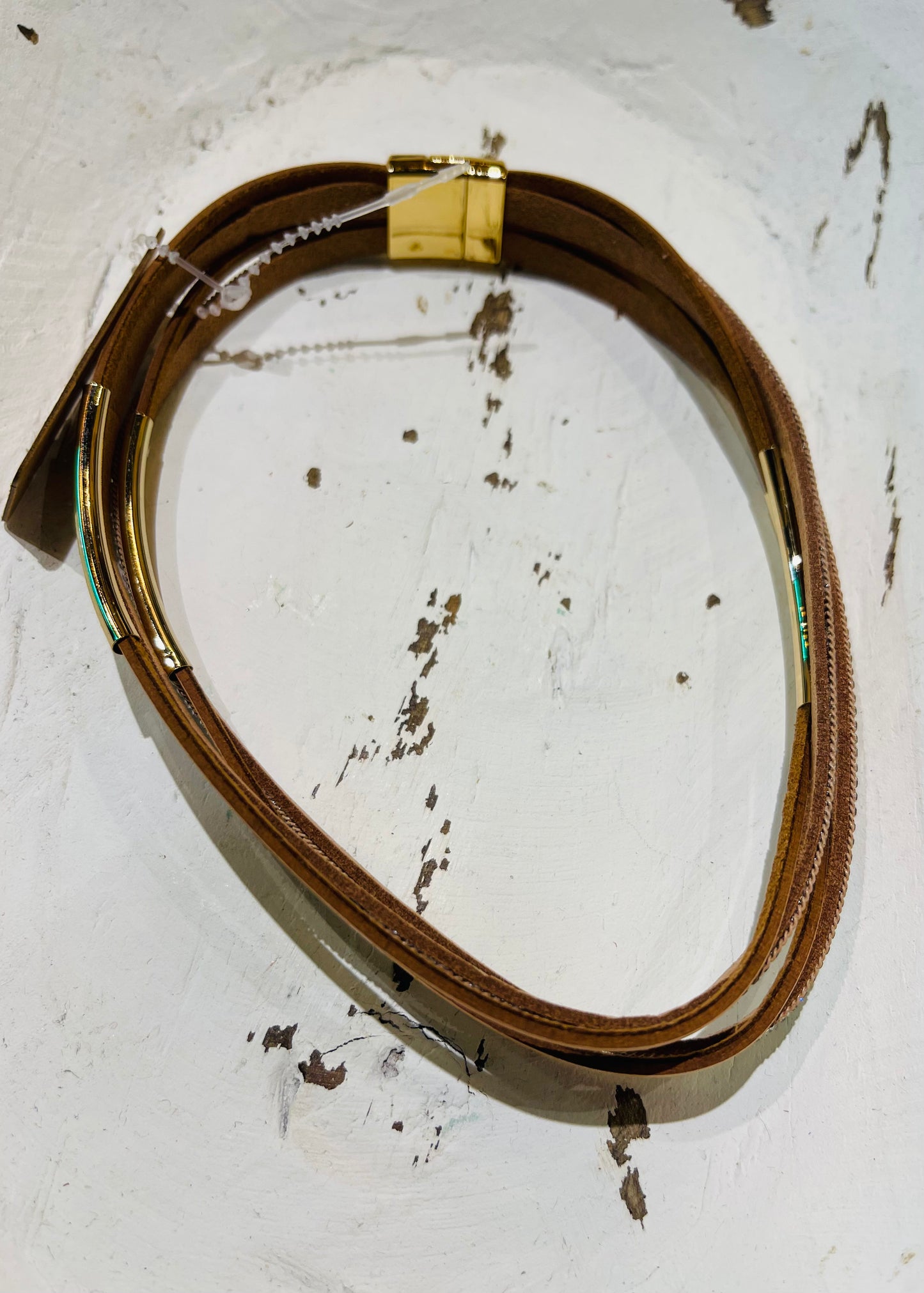Jewelry | Bracelet Multi-Strand Leather Wrap Magnetic Clasp