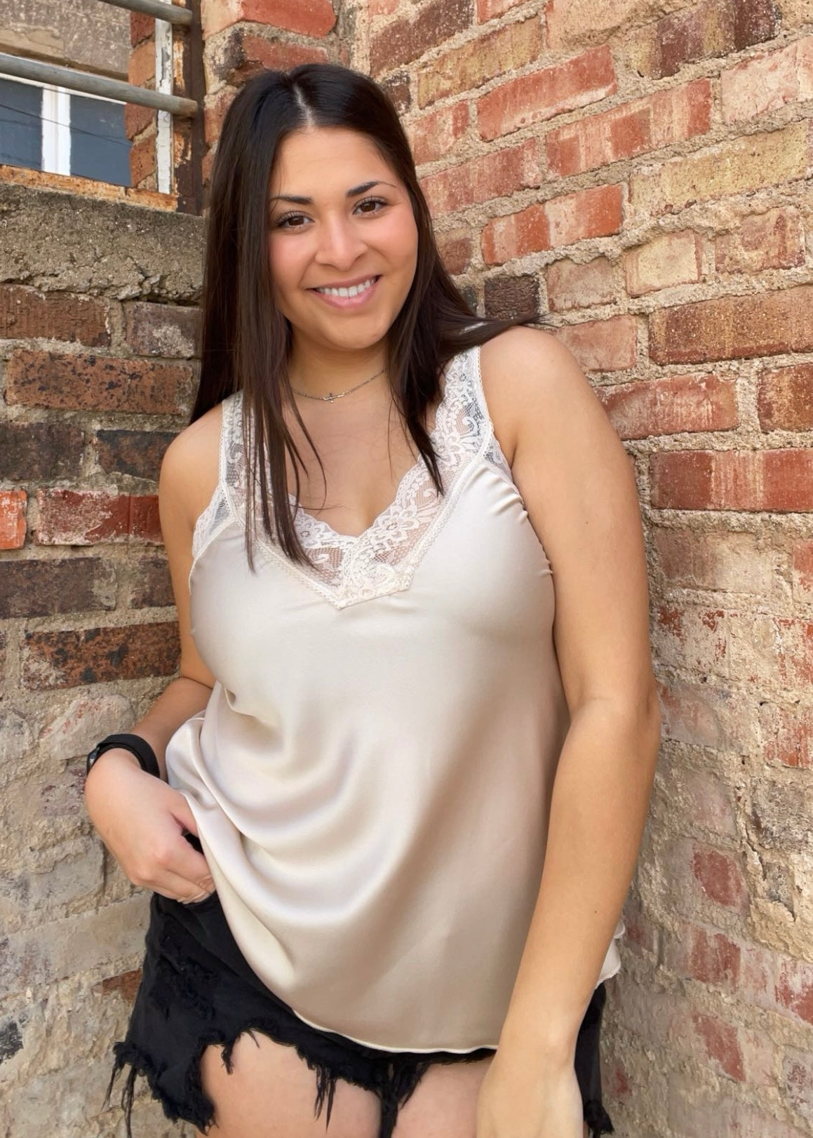 Top | Tank Top/Cami Lace Leopard