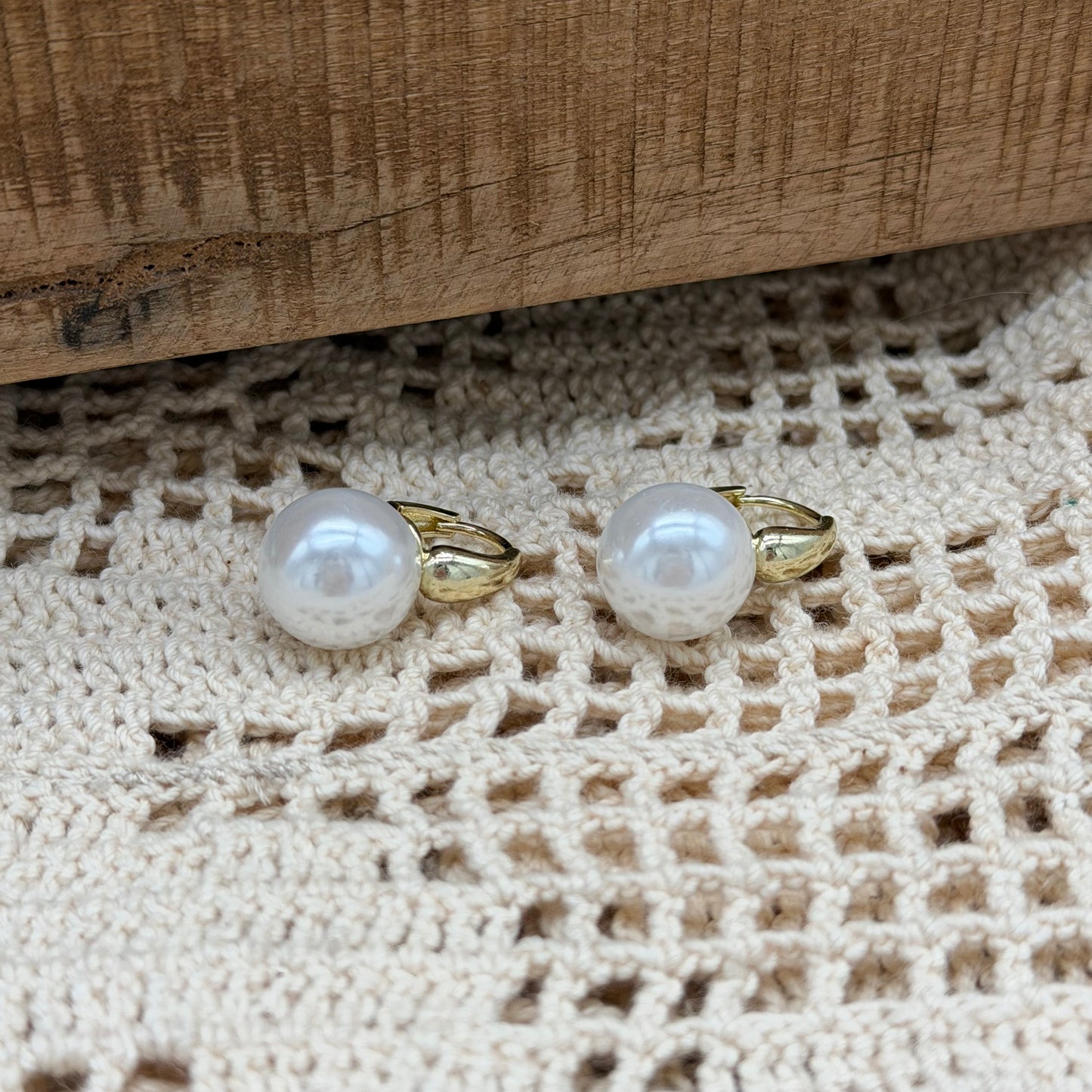 Pearl Hoop Earrings