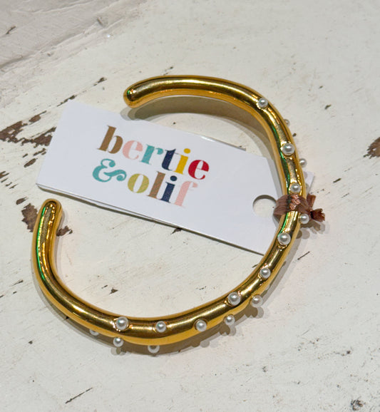 Jewelry | Bracelet Pearl Bangle Cuff Gold
